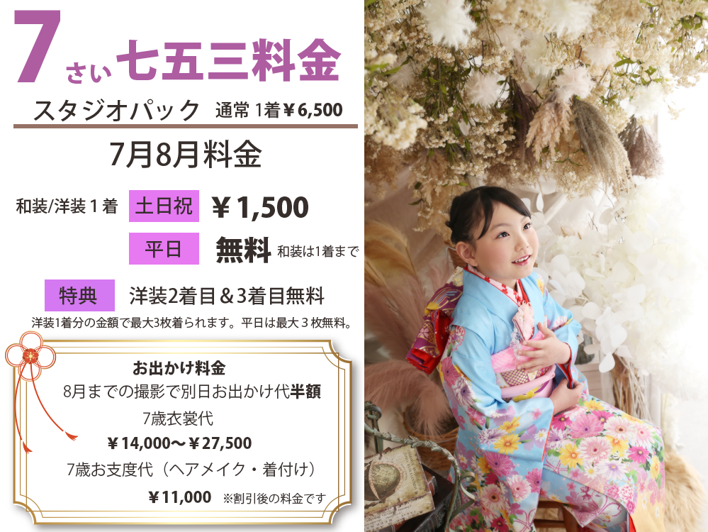 753の7歳料金