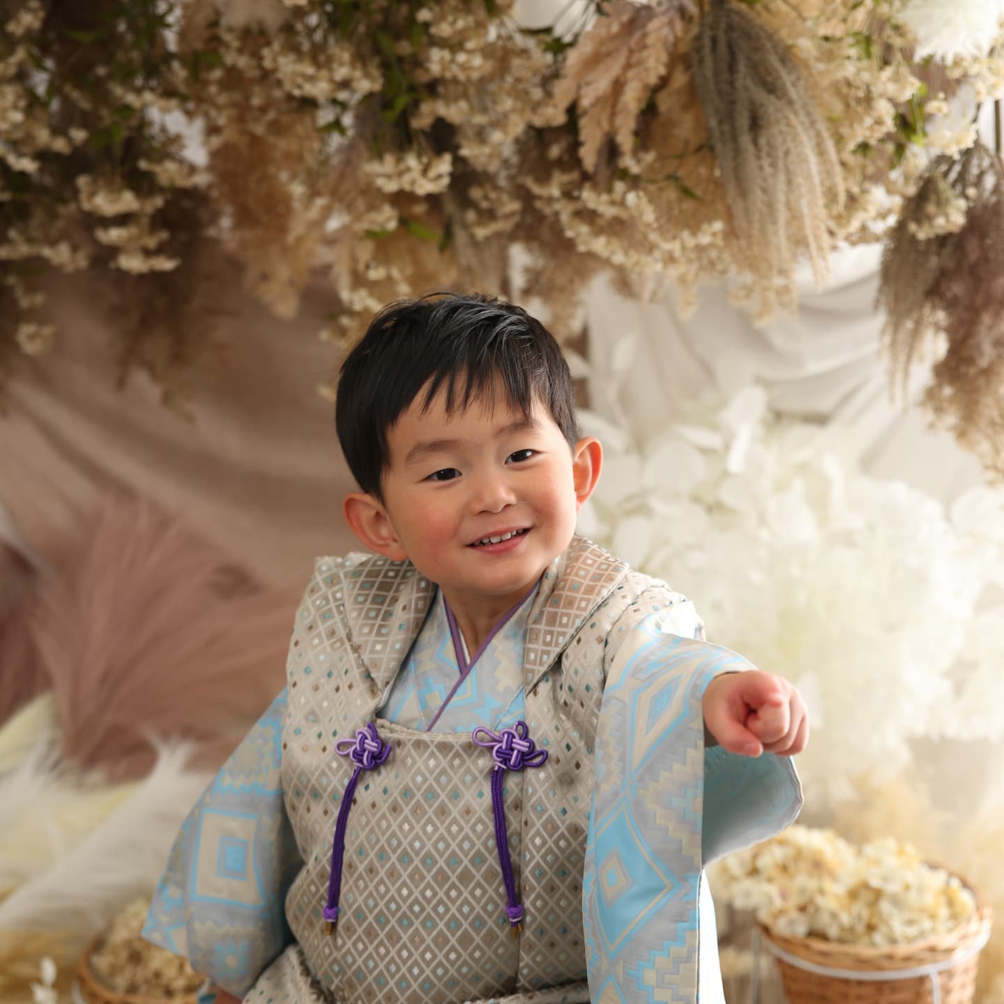 ３歳男の子七五三被布