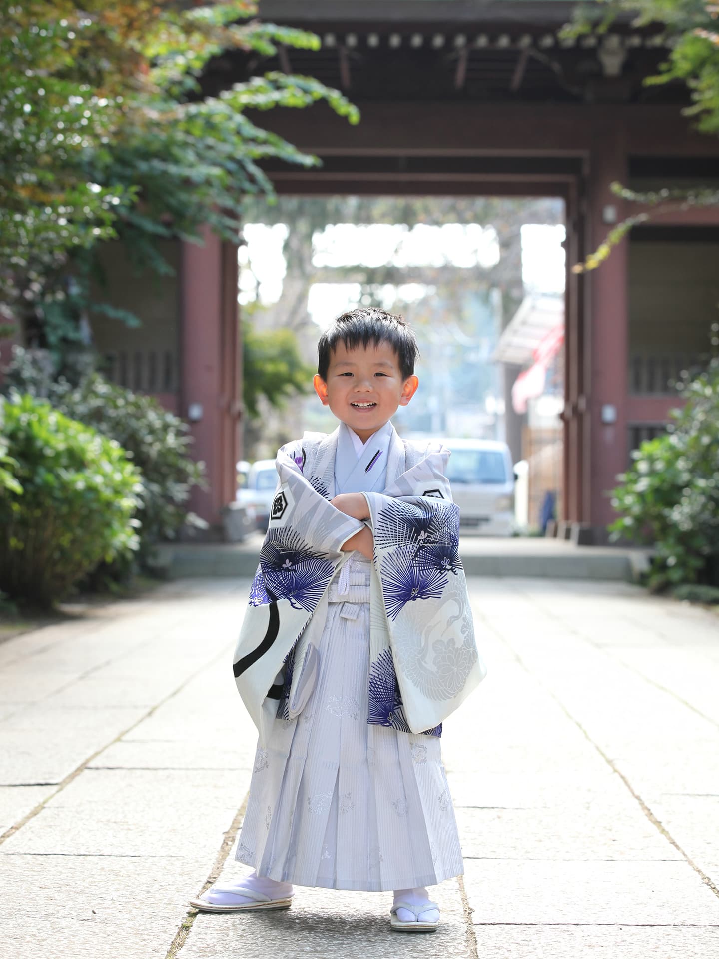 七五三・5歳男の子・ロケ撮影・和装