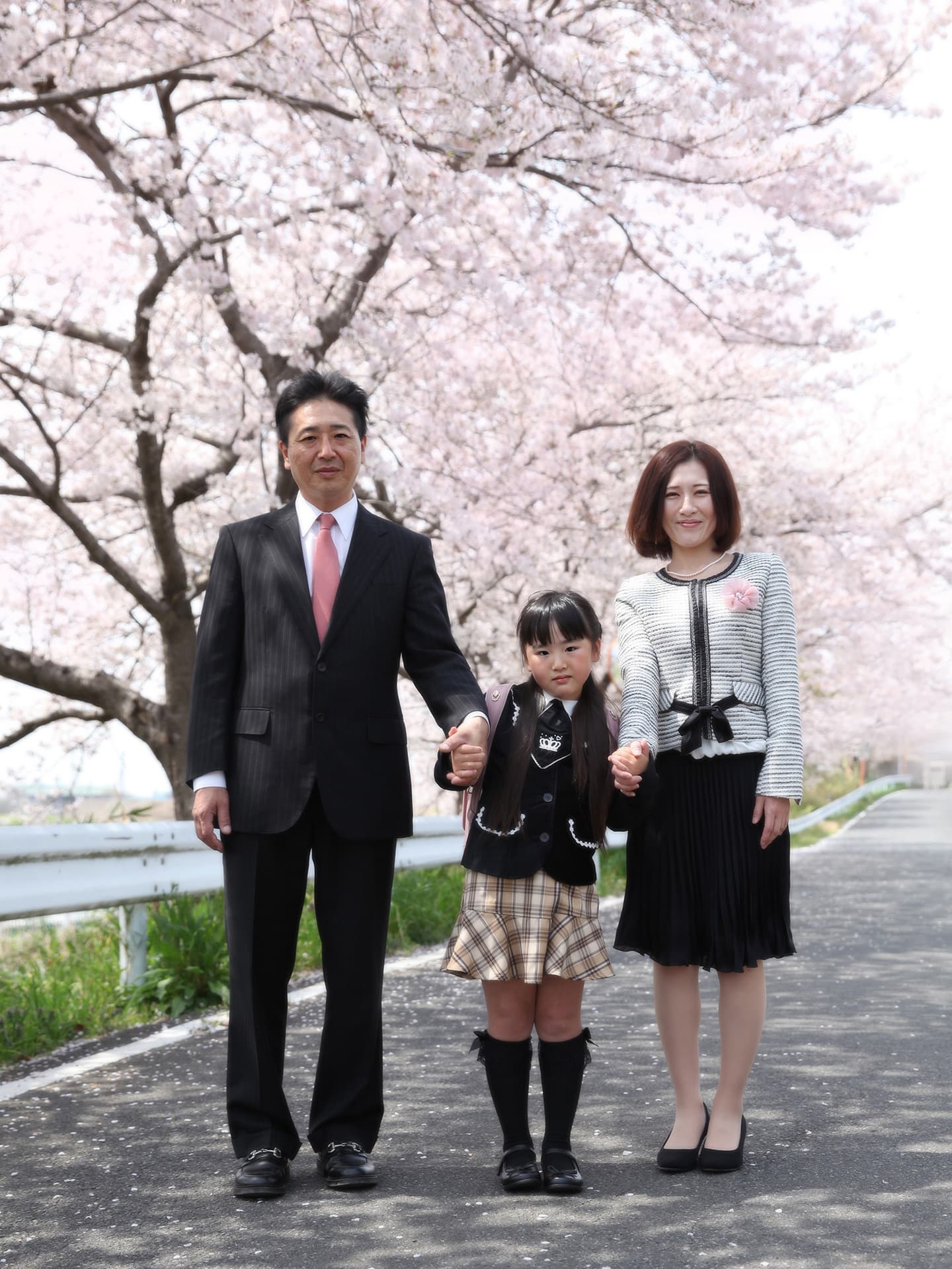 入学式・家族写真・桜