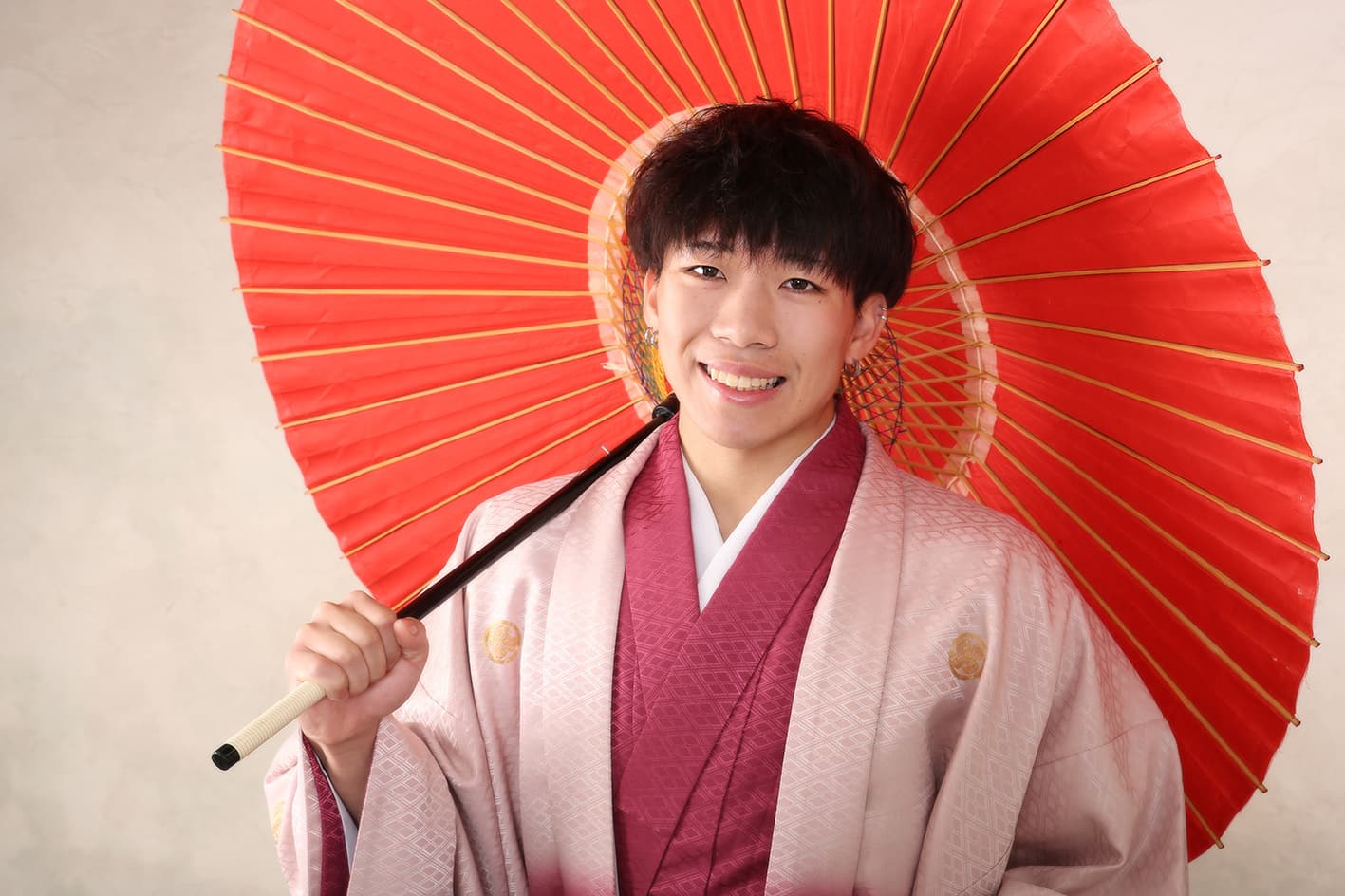 成人式・男性・羽織袴